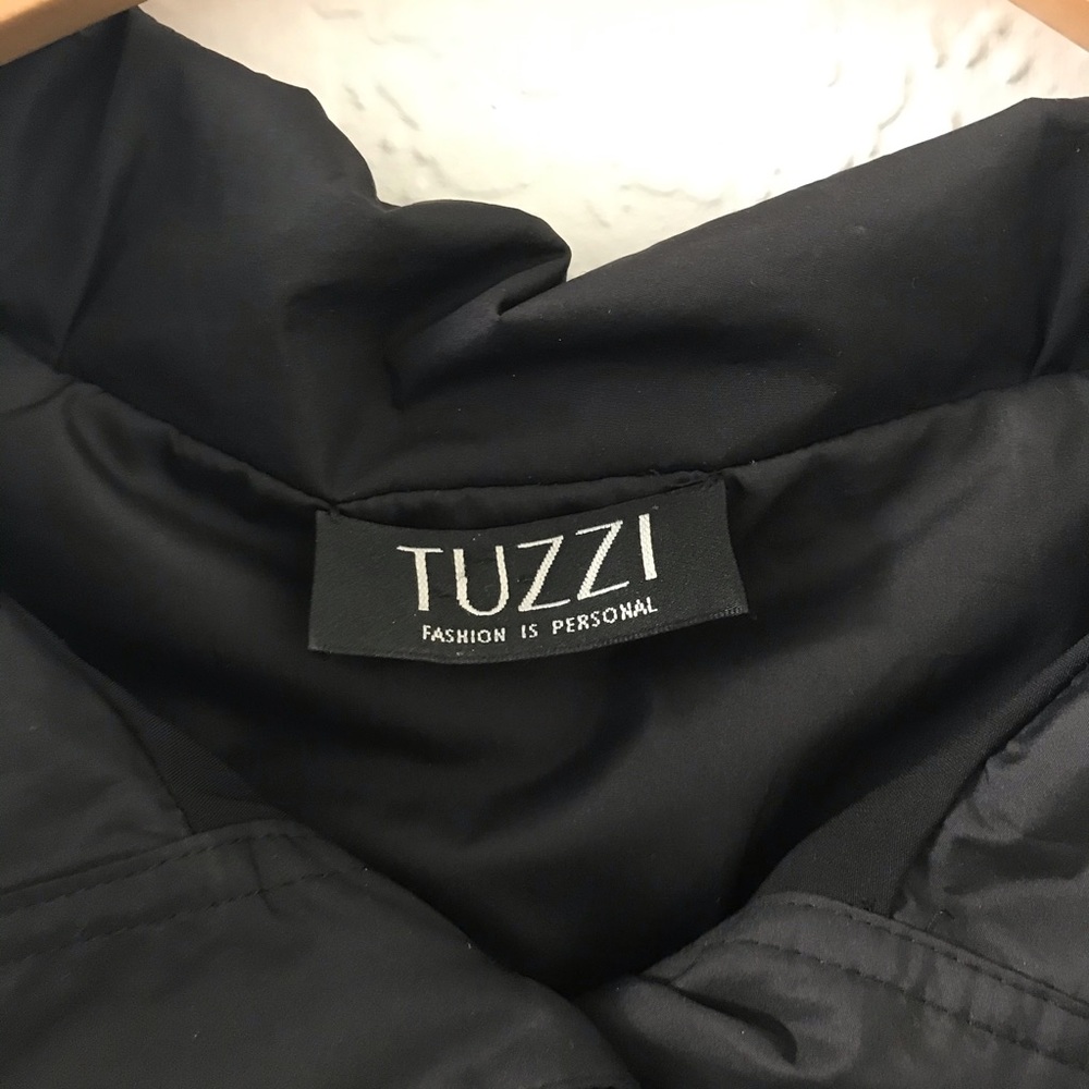 Tuzzi Black Button Down Rain Jacket - image 7